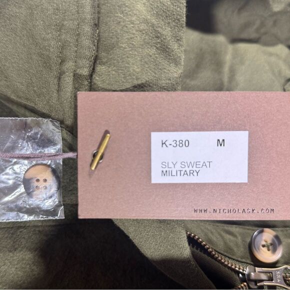 NICHOLAS K Sly Sweat Jacket in Military Green Size Medium NWT - Picture 5 of 6